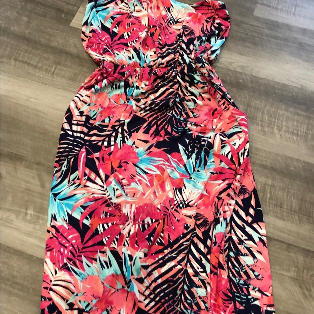 Strapless maxi dress
